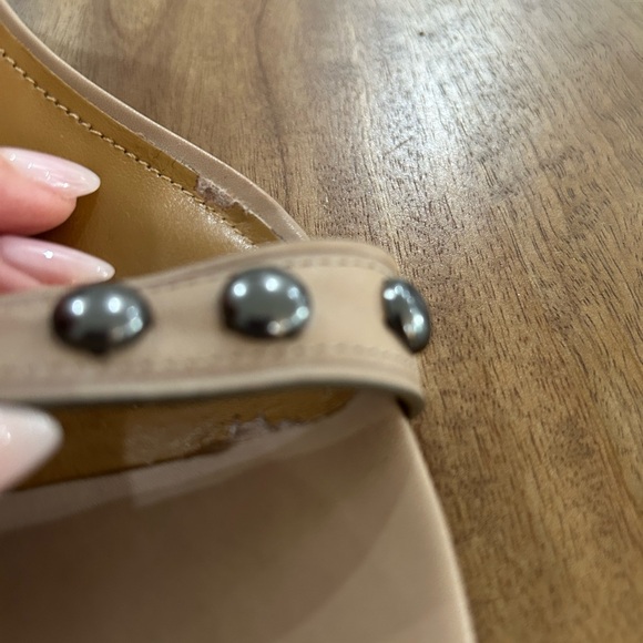 Coach Women's Tan Sandals with Graffiti Studs - Picture 9 of 10